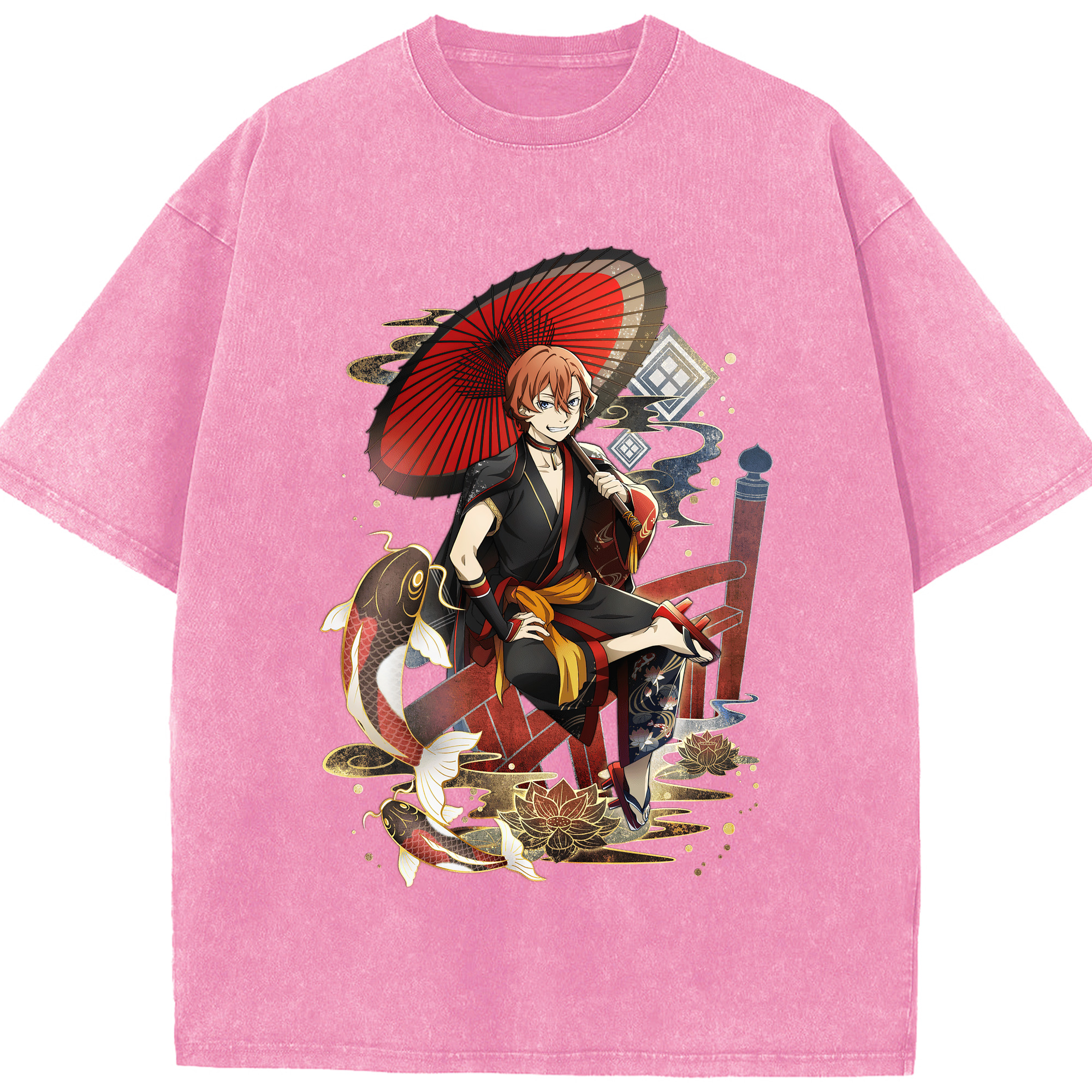 （画像用） 文豪ストレイドッグス Bungo Stray Dogs 綿100% ヴィンテージ風 半袖Tシャツ（フロントプリント）